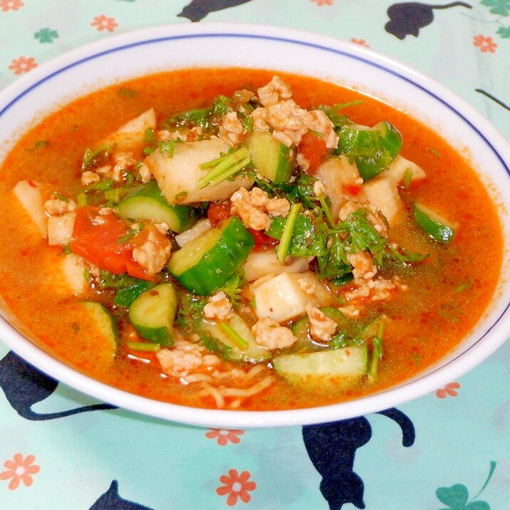 マルちゃん正麺の簡単アレンジ♪スタミナ担々麺